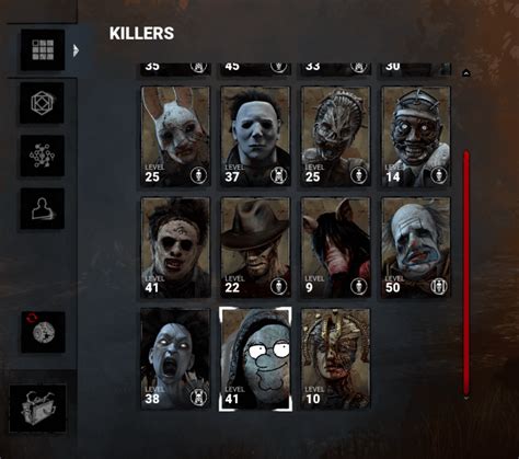 dead by daylight killer list|dead by daylight killers name.